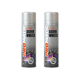 2X Promatic Wheel Silver Spray Paint 500ml Spray Paint